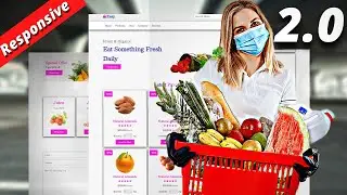 Create A Responsive Grocery Store 2.0 Website Design Using HTML - CSS - JavaScript || Step By Step