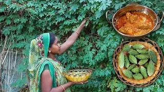 Dinner Cooking || BitterGround curry || Village Life in Gujrat, India || Traditional Kitchen|| Food