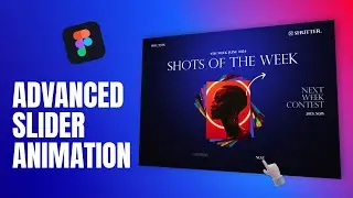 Create ADVANCED Image Slider Animation In Figma | Figma Tutorial