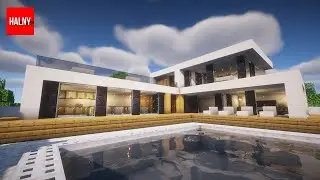 Minecraft modern house - tutorial