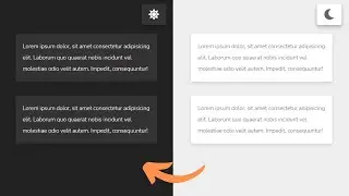Dark / Light Mode Theme Toggle with CSS and JavaScript | Tutorial for Beginners