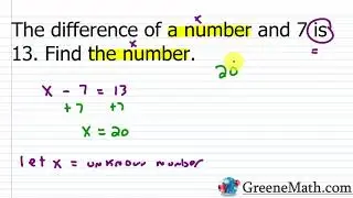 Translating Phrases into Algebraic Expressions and Equations