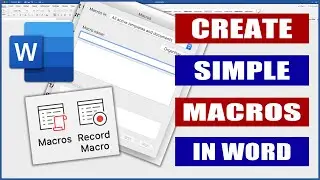 Create Simple Macros in Word | Microsoft Word Tutorials