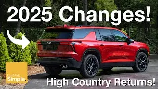 2025 Chevy Traverse Full Change List | High Country Trim Returns!