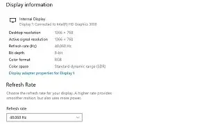 How to Change Display Refresh Rate in Windows 10 Laptop and PC