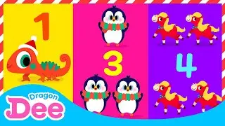 🎁 12 Days of Christmas with animals 🐾 | Christmas Carol for kids | Baby Nursery Rhymes | Dragon Dee