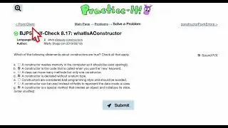 Java Practice It | Self-Check 8.17 whatIsAConstructor | classes, constructors