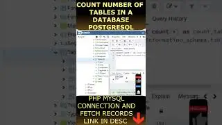 Count Number Of Tables In PostgreSQL Database pgAdmin