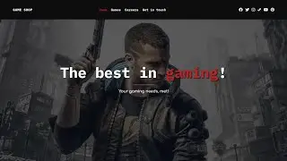 Bootstrap 5: Gaming shop website tutorial