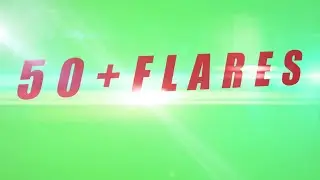 Lens flare green screen (50+ Effects 4K + black screen version / free Download)