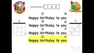 Happy Birthday (Play-Along Guitar / Ukulele)