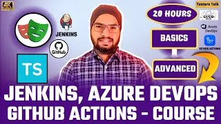 #4 Step by Step Integrating Playwright with Jenkins+GitHub, Azure DevOps & GitHub Actions | CICD