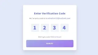 Code Verification Form in HTML, CSS, and JavaScript