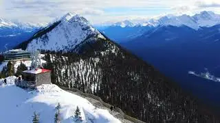 Banff, Alberta Canada - Mountains (DJI Drone 4K)