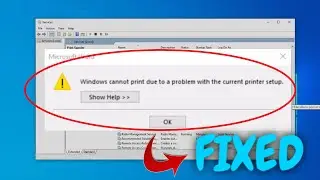 Fix windows cannot print due to problem with The Current printer setup microsoft word error |fixed