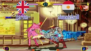 @jojobanr1: jjarina~ (GB) vs ahmedskrill (EG) [JoJo HFTF jojoban Fightcade] Jul 10