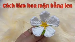 Hướng Dẫn Cách Làm Hoa Mận Bằng Len | Hoa Handmade