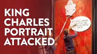 New King Charles official portrait attacked by animal rights protesters