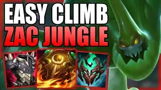 THIS IS HOW YOU CAN USE ZAC JUNGLE IN ORDER TO CLIMB IN SOLO Q! - Gameplay Guide League of Legends