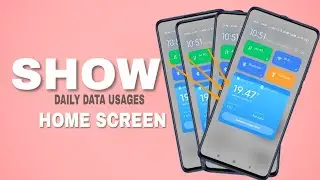 MIUI 12 Show Daily Data Usages In Home Screen