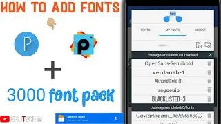 How To Add fonts to Pixellab/Picsart