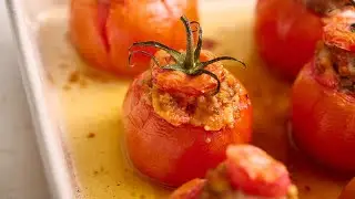 Pimento Cheese and Sausage-Stuffed Tomatoes Recipe