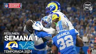 Los Angeles Rams vs. Detroit Lions | Semana 1 - NFL 2024 | Highlights Resumen en español