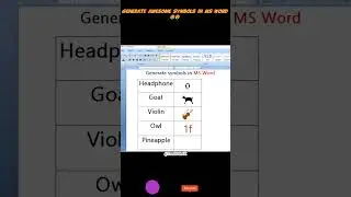 Creating a Hidden Symbol in MS Word: Unveiling the secret Code😱😱💯💯🔥🔥 #viral #shorts #msword