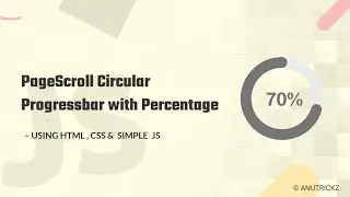 [Requested] How To Create a Scroll-Based Progress Bar with Percentage - using HTML CSS & JS