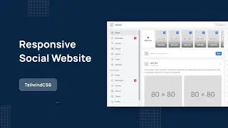 Responsive Website Social Network - TailwindCSS