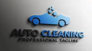 Car Cleaning Logo Design in Adobe Illustrator