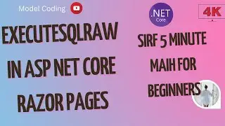 ExecuteSqlRaw in ASP NET Core Razor Pages | Using stored procedure in entity framework core