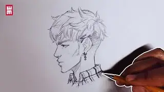 How to Draw Anime Face PROFILE SIDE VIEW | Manga Drawing Tutorial