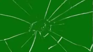 Glass Breaking Effect on Green Screen