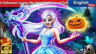 A Halloween Cosplay War Between Good and Evil 👼😈🌛 Fairy Tales in English @WOAFairyTalesEnglish