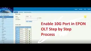 how to enable 10G in epon and gpon olt