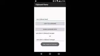 Android Clipboard Manager Demo