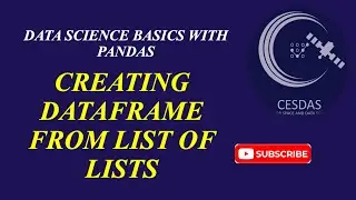 9.  Creating dataframes from list of lists using python pandas.