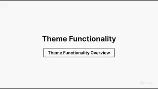 Theme Functionality Overview