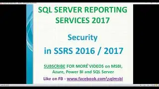 Security in SSRS 2016 | ssrs security setup