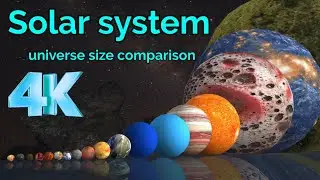 Solar system size comparison | Universe size comparison | Black holes size comparison | 3D Animation