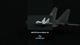 ICONIC MiG-29 Fulcrum Fighter Jet for 3D VFX