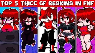 Top 5 Thicc GF Reskins in FNF - Girlfriend Reskins in Friday Night Funkin’