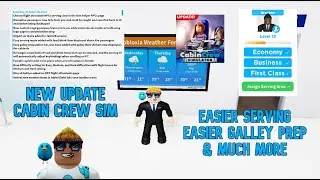 New Halloween Update & Codes (Easier Serving, Easier Galley Prep & More) (Cabin Crew Sim) (Roblox)