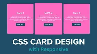 How to Make Responsive Card in HTML and CSS | Step-by-Step Tutorial