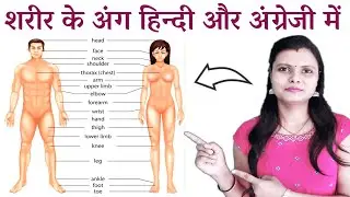 Learn Human Body Parts Name Hindi & English with Pictures | शरीर के अंग | Name of Body Parts