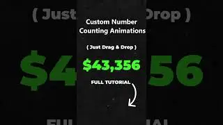 Custom Number Counting Animations #editlearnings #learners