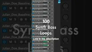 100 Bass Synth Loops   Royalty Free Sample Pack Preview 4