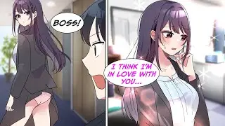 [Manga Dub] My beautiful boss' underwear was showing so I told her, then... [RomCom]