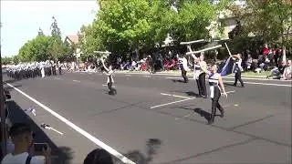 The Atwater Falcon Marching Band at the 2023 Franklin Invitational Band Review